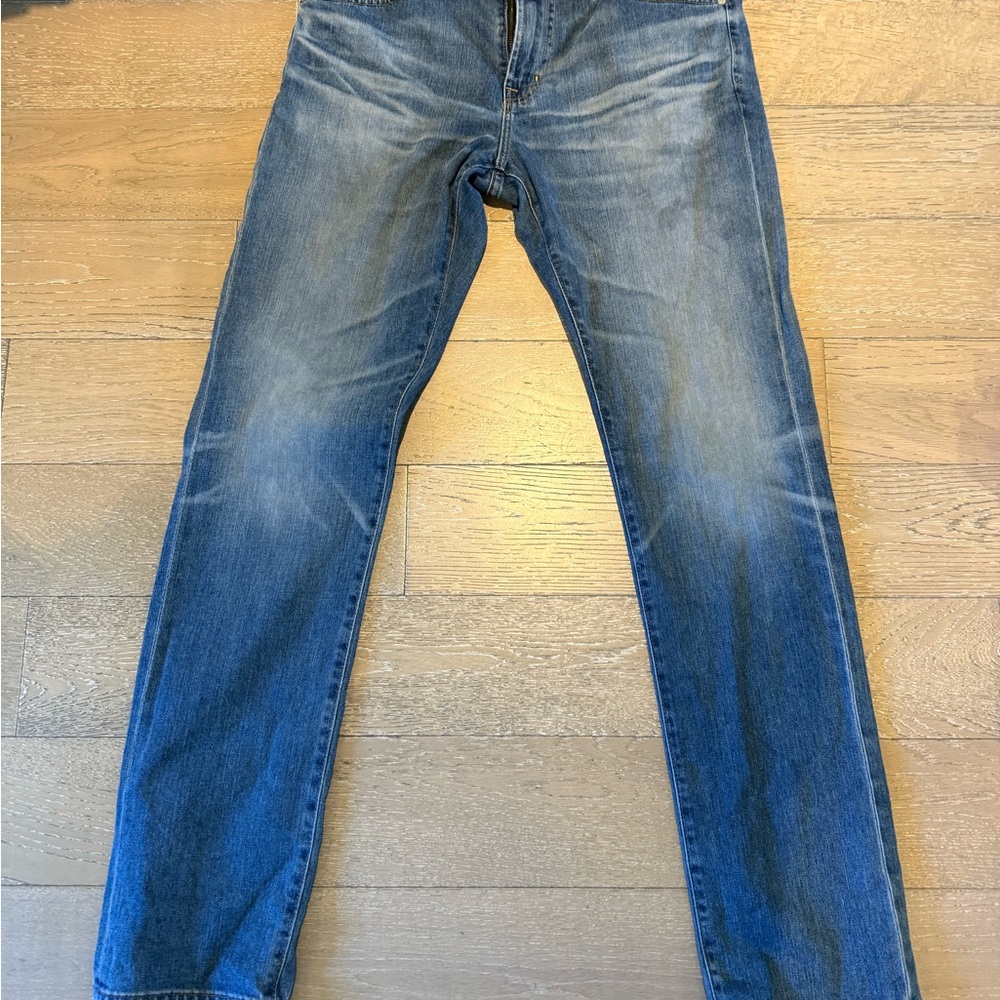 AG Adriano Goldschmied Straight Leg Blue Jeans